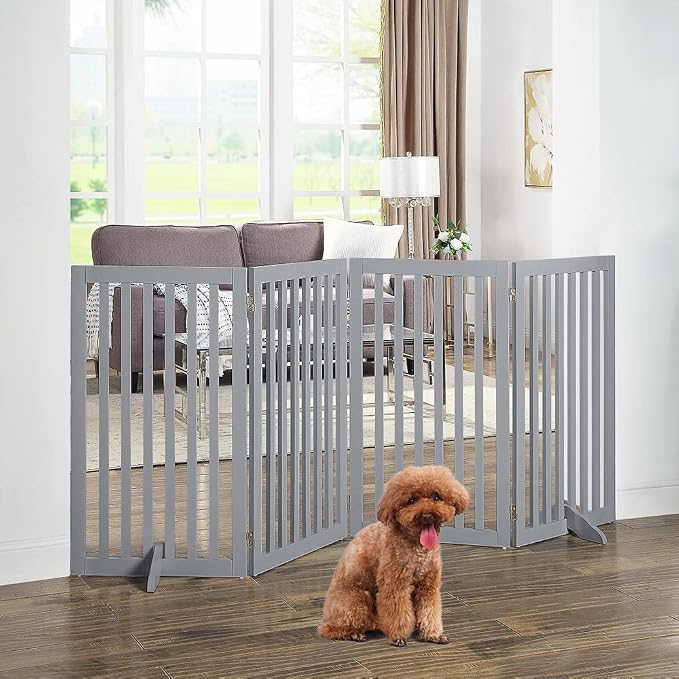unipaws 36”H Free Standing Pet Gate - Image 2