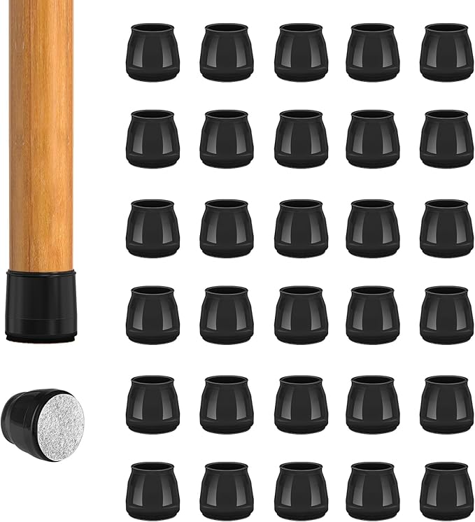 36pcs Round Chair Leg Floor Protectors, Felt Pads Chair Leg Protectors by BAIPOK