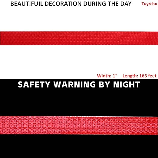 Red Reflective Tape Outdoor Waterproof 1 inch, High Visibility Hazard - Image 3