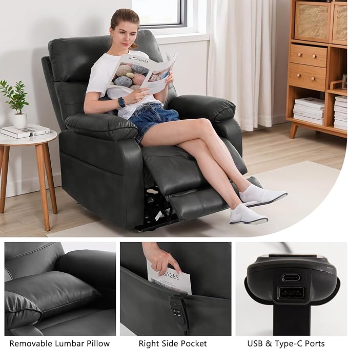 Dual Motor Power Lift Recliner Chair - Image 7
