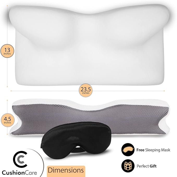 Pillow for Neck and Shoulder Pain Relief – Cervical Memory Foam Contour Pillow - Image 6