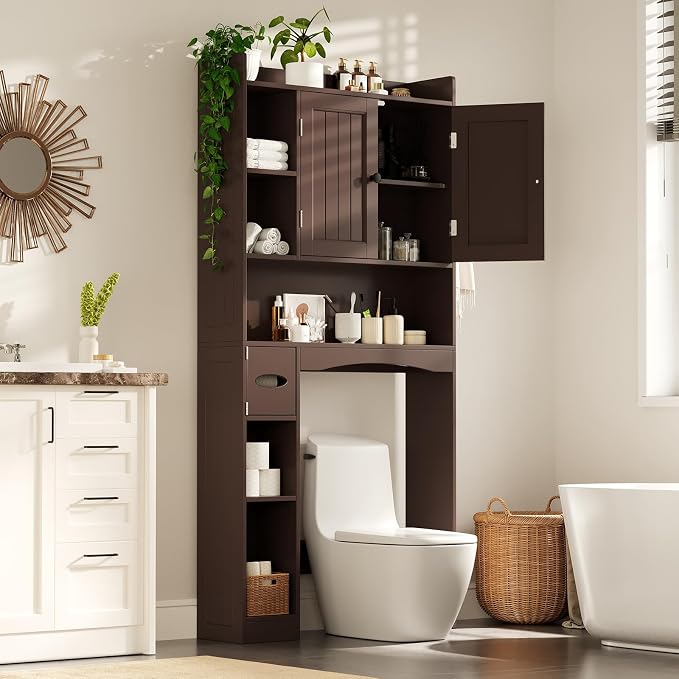 Gizoon Over The Toilet Storage Cabinet, Over Toilet Bathroom Organizer - Image 8