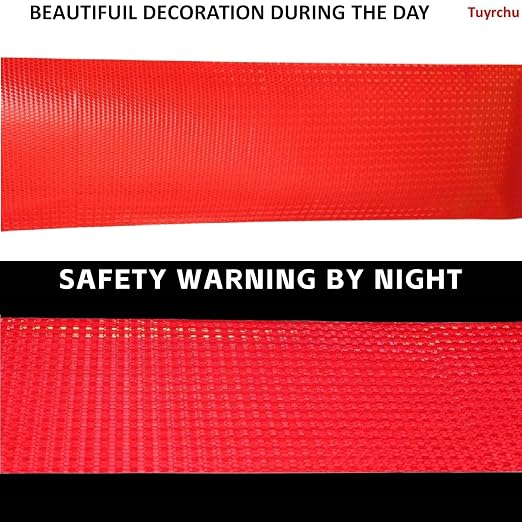 Red Reflective Tape Outdoor Waterproof 8 inch High Visibility Hazard - Image 3