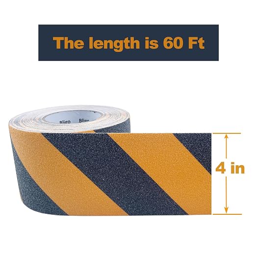 Anti Slip Safety Grip Tape 4 Inch x 60 Ft, Non Skid Tread - Image 2