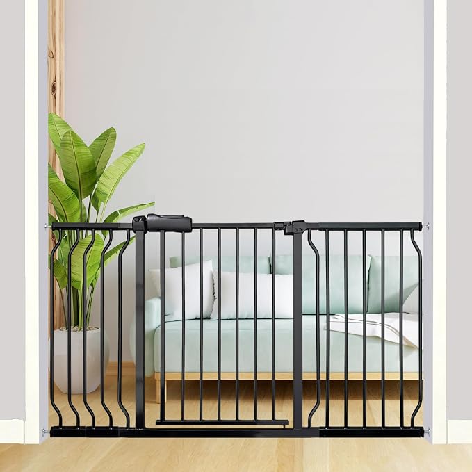Extra Wide Baby Gate, 52.7-57.5 Inch, Large Walk Through, Pressure Mounted by Thasamm