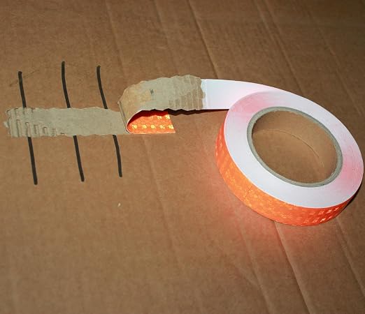 Industrial Reflective Tape Orange Outdoor Waterproof 1 inch, High Visibility - Image 2