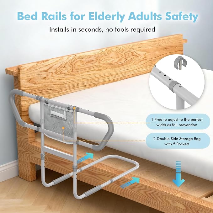 Bed Rail for Elderly Adults Safety – Bed Rails for Seniors Safety, Adjustable - Image 6