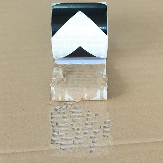 Black White Reflective Tape Outdoor Waterproof 3 inch X 10 feet, High - Image 2