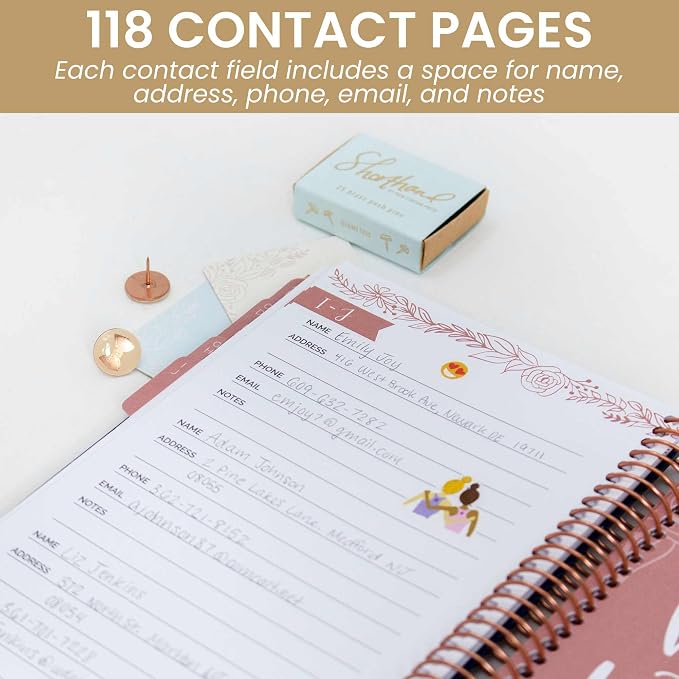 bloom daily planners Hardcover Contacts Address & Password Book - Image 2