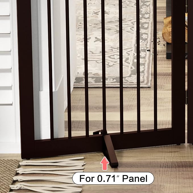 Freestanding Pet Gate Metal Support Feet, Triangle Support Feet Set of 2 - Image 6
