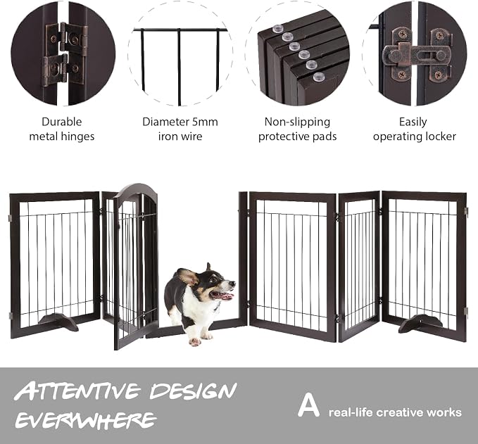 PAWLAND 144-inch Extra Wide 30-inches Tall Dog gate - Image 8