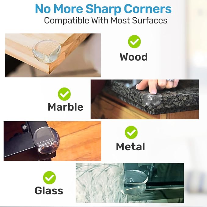 Table Corner Protectors for Baby, Round Baby Proof Bumper, Table Edges & Sharp - Image 5