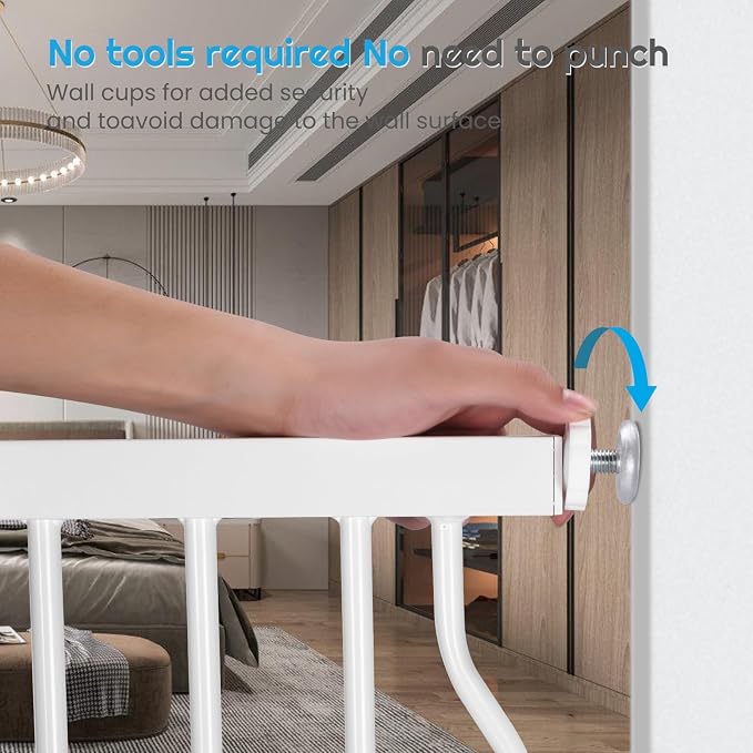 Baby Safety Gate for Stairs 29-33 Inch Wide, Safety House Gate for Baby Pet Gate - Image 4