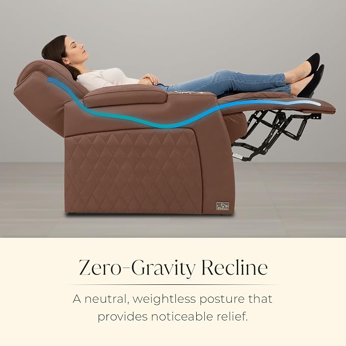 Seatcraft Apex Zero-Gravity CoolZero Italian Leather Home Theater Seating - Image 3