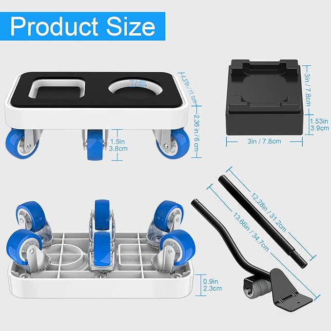 Furniture Dolly with Dual Groove Design: Furniture Sliders with 6 Wheels - Image 8