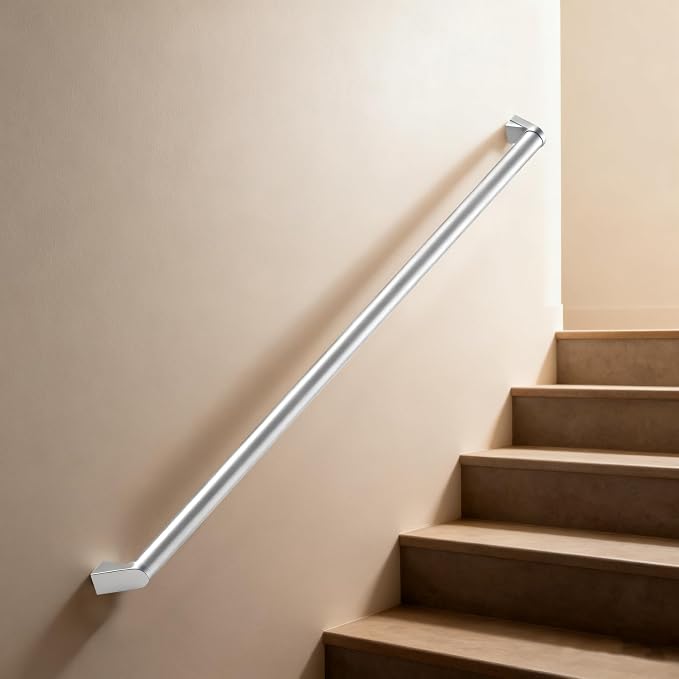 13 FT Handrails for Indoor Stairs, Railings，Outdoor Stairs Handrail，Modern - Image 4