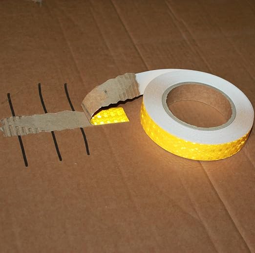 Yellow Reflective Tape Outdoor Waterproof 1 inch, High Visibility Hazard - Image 2
