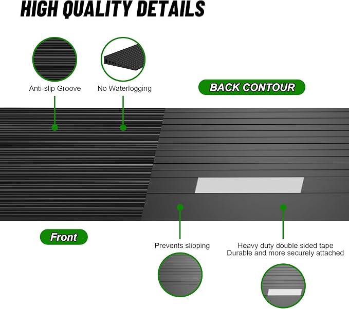 1.6" Rise Threshold Ramps for Doorways, 2000 Lbs Load Capacity, 35.5" Wide - Image 6