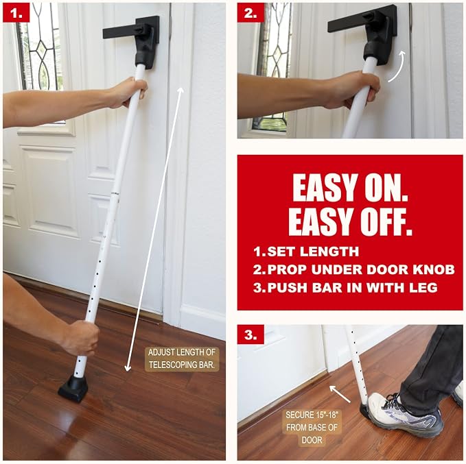 Door Security Bar & Portable Door Lock - Image 9