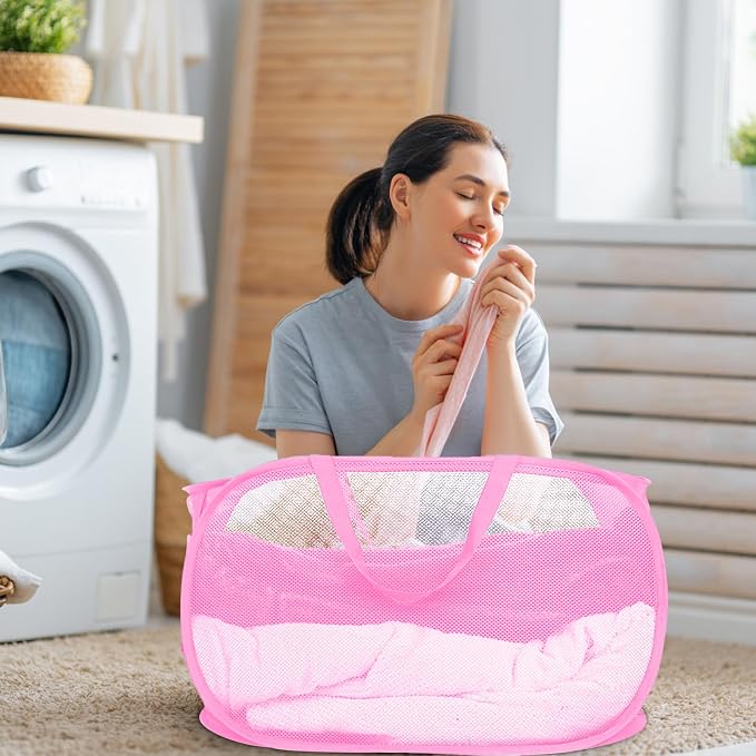 4 Pack Collapsible Laundry Baskets, Foldable Laundry Basket - Field & Grace
