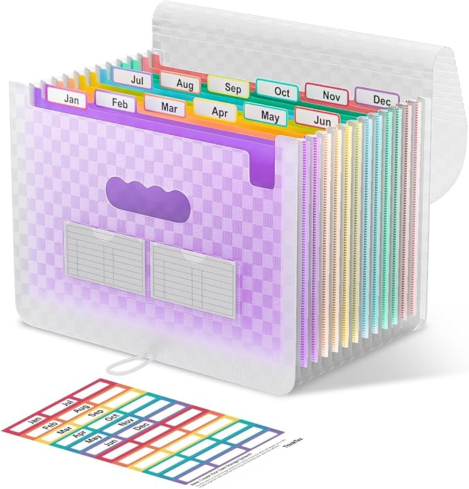 ThinkTex Accordion File Organizer, 12 by ThinkTex