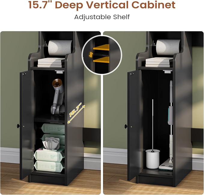 Itaar Over The Toilet Storage Cabinet, Over Toilet Bathroom Organizer - Image 7