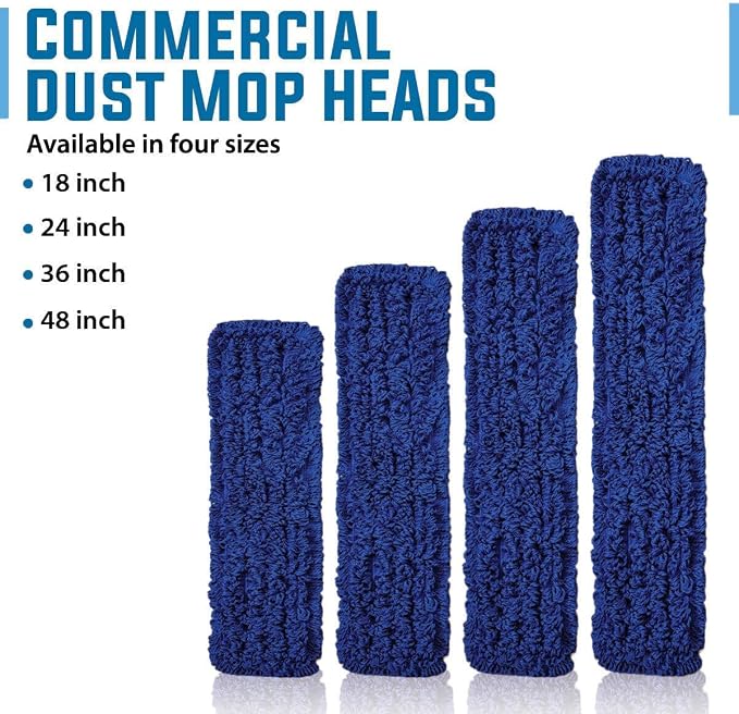 KLEEN HANDLER 6 Pack of 18 Inch Microfiber Dust Mop, Large Washable Commercial - Image 9