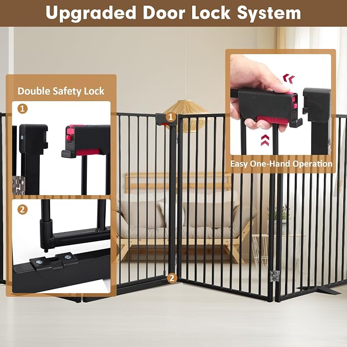 Metal Freestanding Dog Gates - Image 3