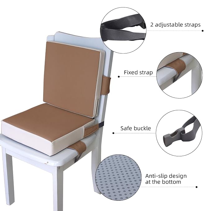 Booster Seat for Dining Table, PU Anti-Scratch Easy Cleaning Kids Toddler - Image 6