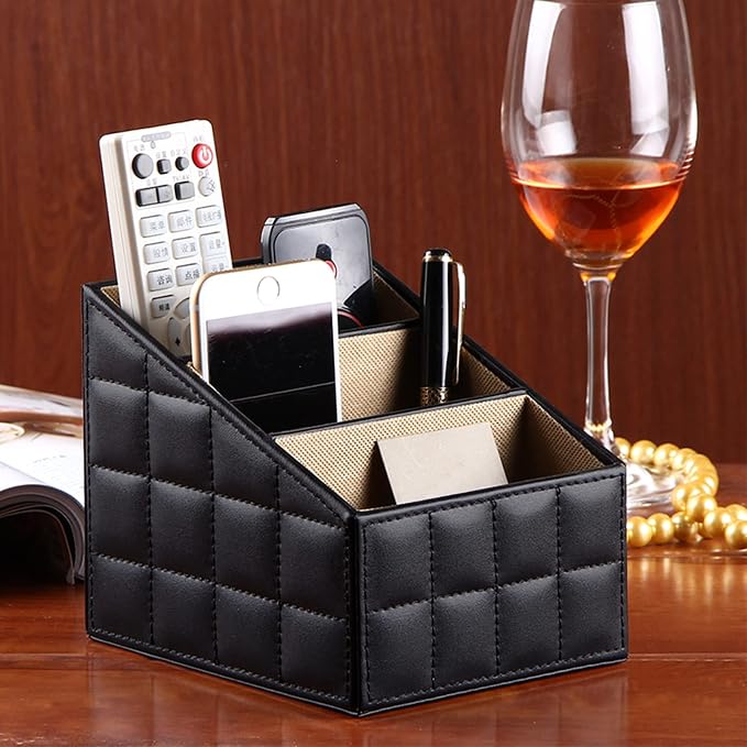 Fashionable PU Leather TV Remote Control Holder - Image 6