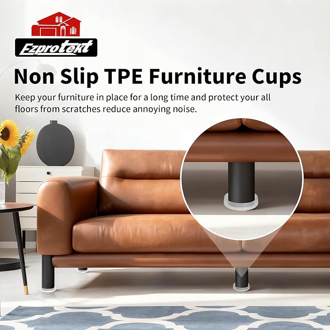 Ezprotekt Non Slip Furniture Pads, Anti Skid Furniture Coasters - Image 6