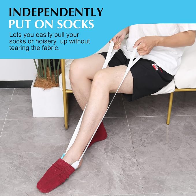 Sock Aid - Sock Aid Device for Seniors, Pregnant - Sock Helper Aide Tool - Sock - Image 5