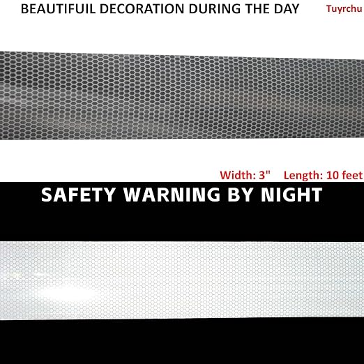 Industrial Reflective Tape Silver Outdoor Waterproof 3 inch, High Visibility - Image 3