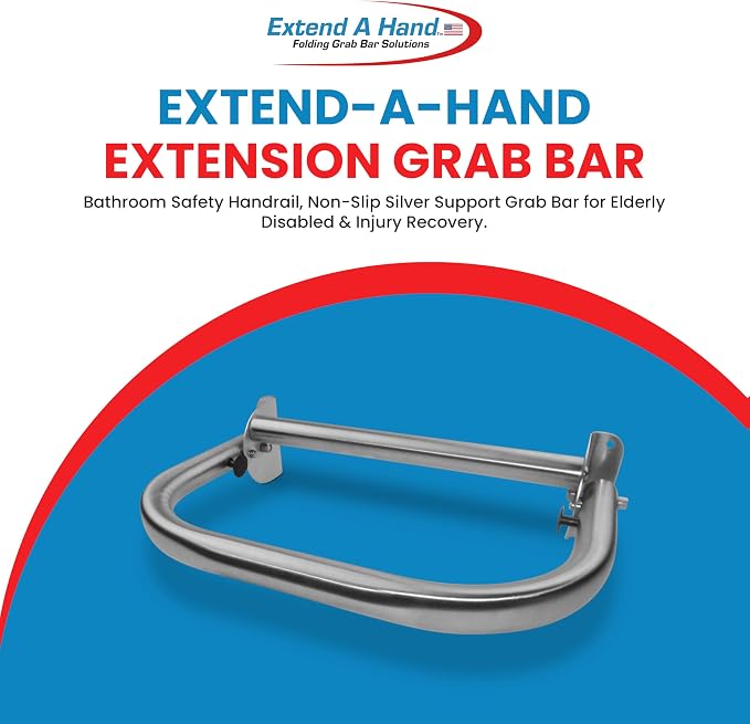Extend-A-Hand Grab Bar Extension 16"x12"| Heavy-Duty Bathroom Safety Handrail - Image 3