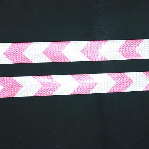 Red and White Reflective Tape 2 inch X 166 feet, Outdoor Waterproof Hazard - Image 3