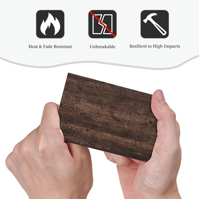 Light Switch Cover Plate Rustic Dark Brown Wood Grain 1 Gang No Device Blank - Image 6