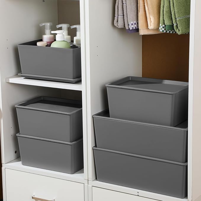 Menkxi 6 Pcs Plastic Storage Bins - Image 6