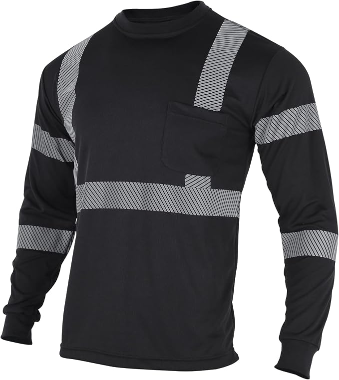 VENDACE Safety Reflective High Visibility Long Sleeve Shirts ANSI Class 3 Hi by VENDACE