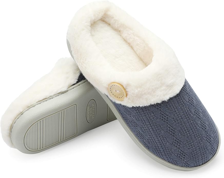 Chantomoo Womens Slipper Warm Comfy Memory Foam House Slippers Knitted Shoes - Image 6