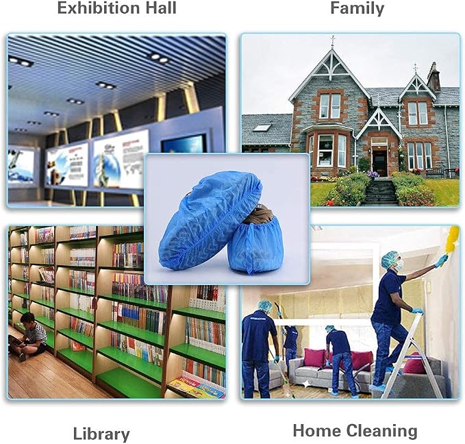 Tomus-UNI Shoe Covers Disposable 200 Pack | Non-Slip, Indoor | Protect Your Home - Image 4