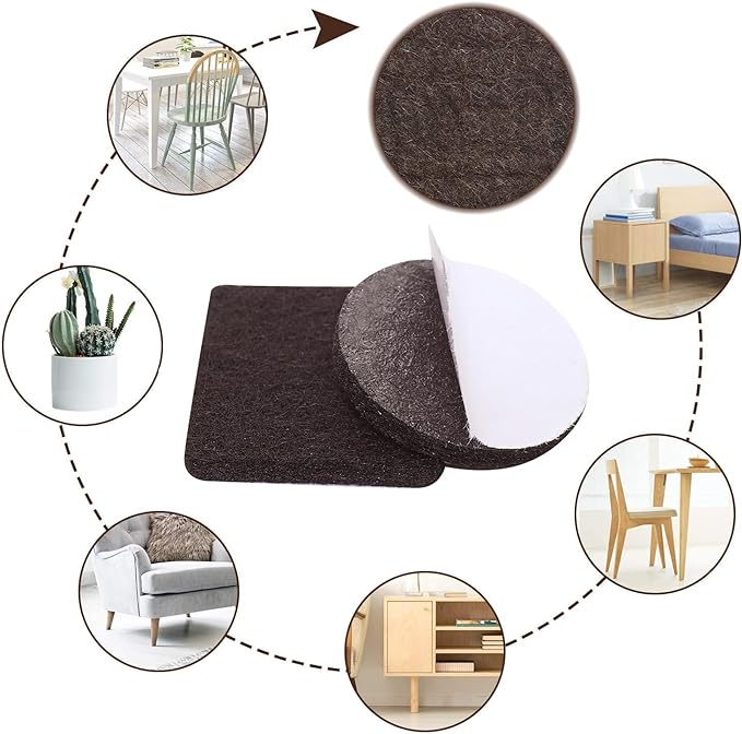 Yelanon Felt Furniture Pads -60 Pcs Premium Felt Pads - Image 2