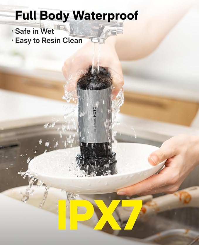 HOTO Grip™ Cordless Electric Spin Scrubber, IPX7 Waterproof, Lightweight at - Image 7