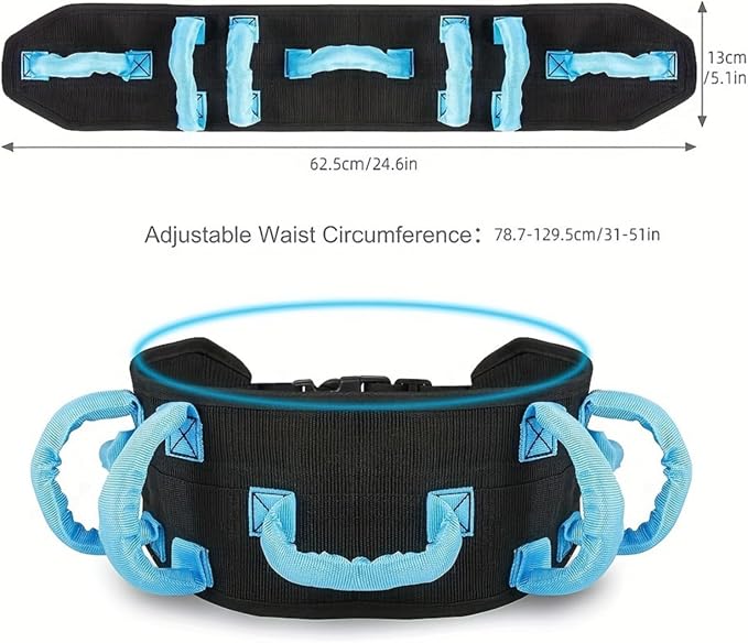 Transfer and Walking Gait Belt, Rehabilitation Assistive Device Safety Gait Belt - Image 2