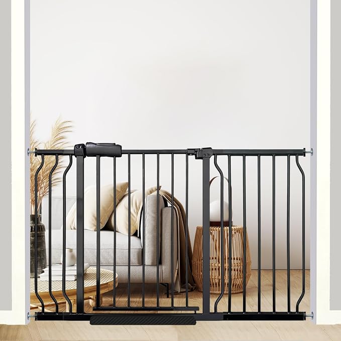 48-53 Inch Extra Wide Baby Gate, Walk Through Safety Gate by Ghthes+Felle