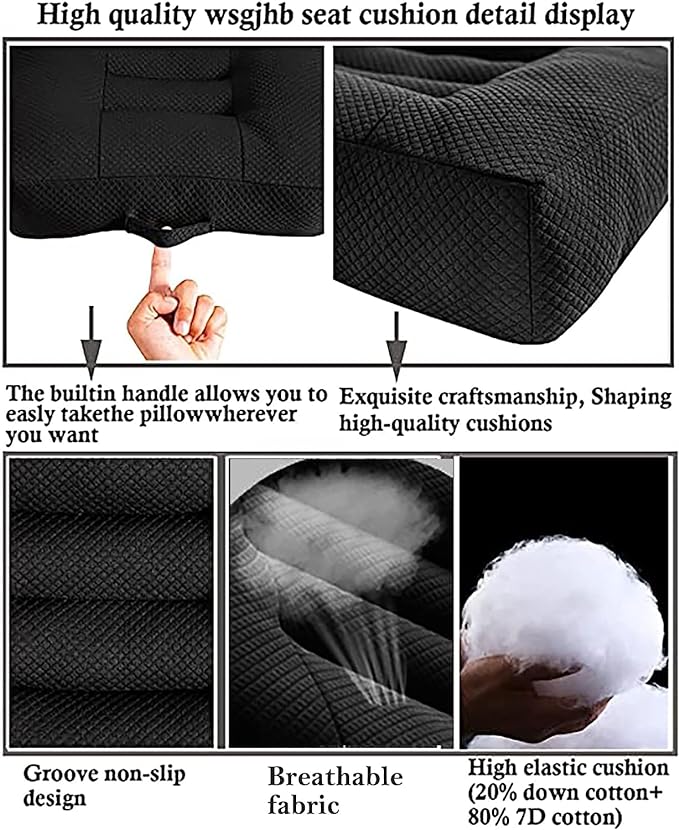 WSGJHB Car Booster Seat Cushion Posture Cushion Portable Breathable Mesh - Image 5