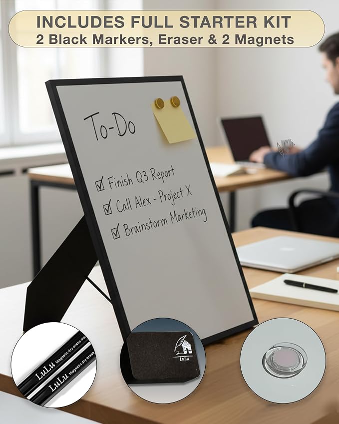 Small Whiteboard 12 x 16 Inch Magnetic Dry Erase Board - Image 7