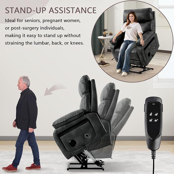 Dual Motor Power Lift Recliner Chair - Image 4