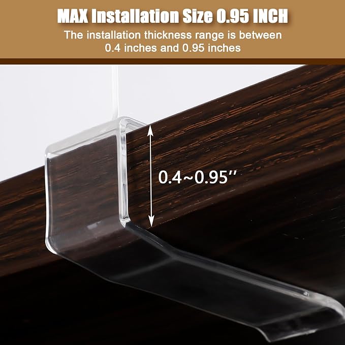 12 Pack Acrylic Shelf Dividers for Closet Organization, Purse Organizers for - Image 5