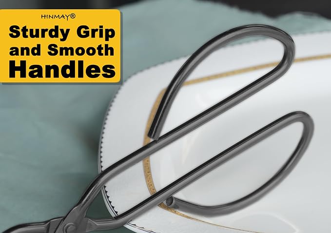 10" 13" Stainless Steel Kitchen Tongs, Heavy Duty Non-Slip Comfortable Grip - Image 5