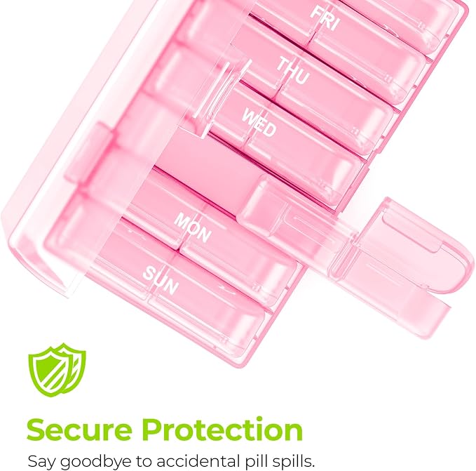 AUVON XL Weekly Pill Organizer 2 Times a Day, Pill Box 7 Day - Image 4